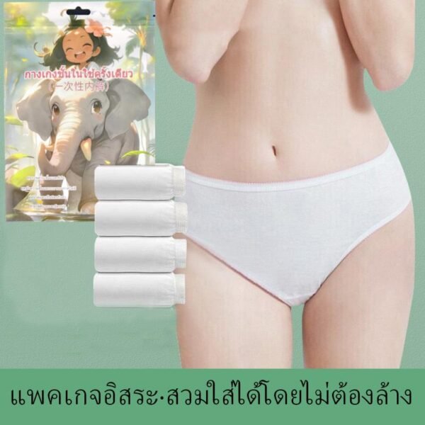ผู้หญิงชุดชั้นในแบบหลังคลอดสําหรับสตรีมีครรภ์การเดินทางกลางแจ้ง กางเกงในที่ไม่ต้องซัก ชุดชั้นในแบบพกพา - Image 2