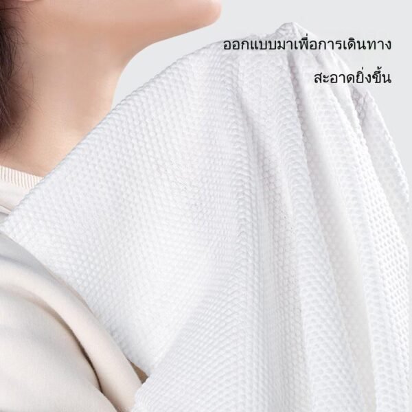 ผ้าเช็ดตัว ผืนใหญ่ แบบพับ ใช้แล้วทิ้ง อเนกประสงค์ พกพาสะดวก ไม่กินพื้นที่ ใช้ในการออกเดินทาง เล่นกีฬา และอื่นๆ - Image 3